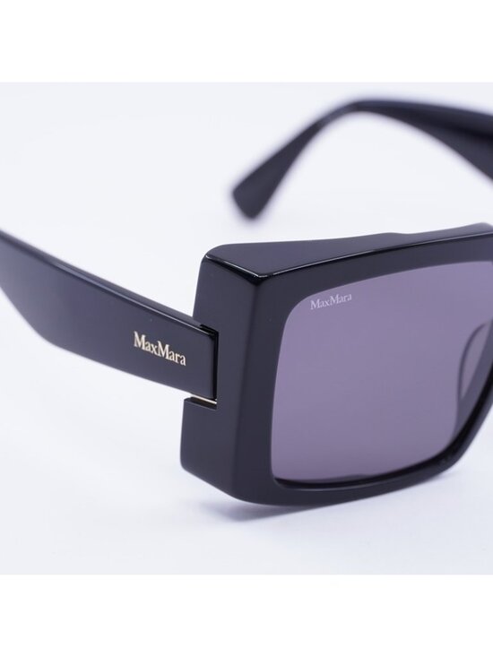 Max Mara SPARK6 MM0124 01A Sunglasses Black Butterfly Frame, Smoke Lenses main image 4
